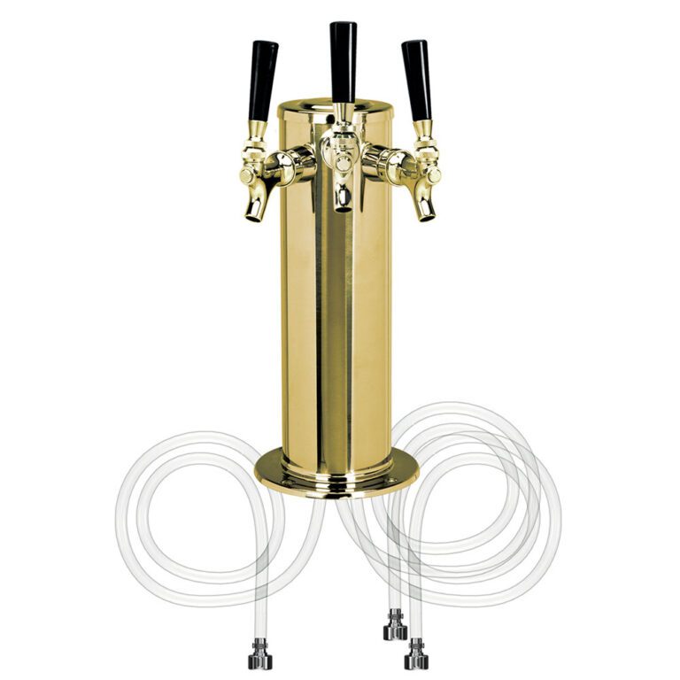 Colonne à Bière Tower ACN - 1 Ligne, Diamètre 40 Mm, Chrome-nickel - Pour Bar, Restaurant, Brasseries (sans Robinet)